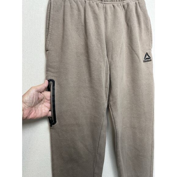 Reebok Sweatpants Men’s Small Adult Tan Jogger Pants Pockets Outdoors Crossfit - Picture 3 of 11